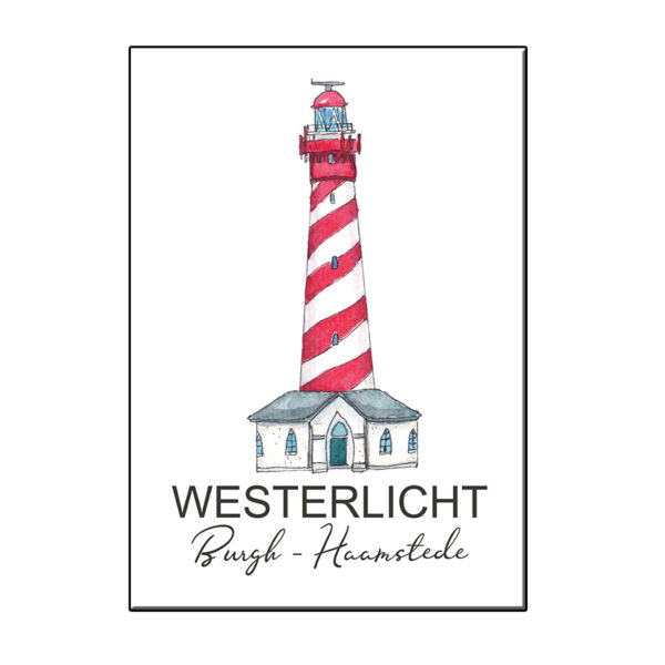 VUURTOREN WESTERLICHT BURGH-HAAMSTEDE KAART