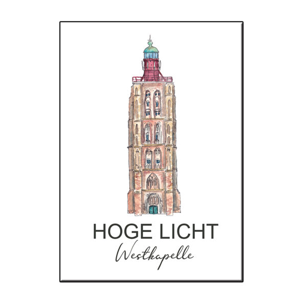 A6 VUURTOREN HOGE LICHT WESTKAPELLE KAART JOYIN