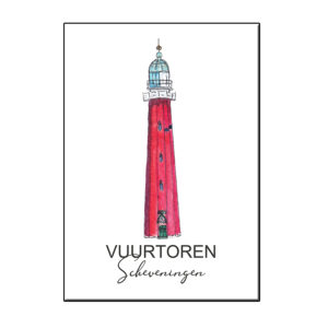 A6 VUURTOREN SCHEVENINGEN KAART