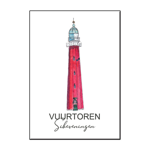 A6 VUURTOREN SCHEVENINGEN KAART