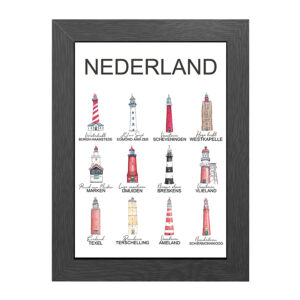 VUURTORENS NEDERLAND POSTER