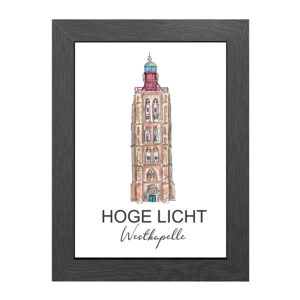 POSTER VUURTOREN HOGE LICHT WESTKAPELLE