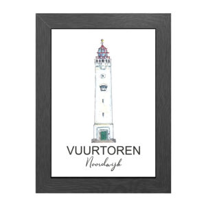 VUURTOREN NOORDWIJK POSTER