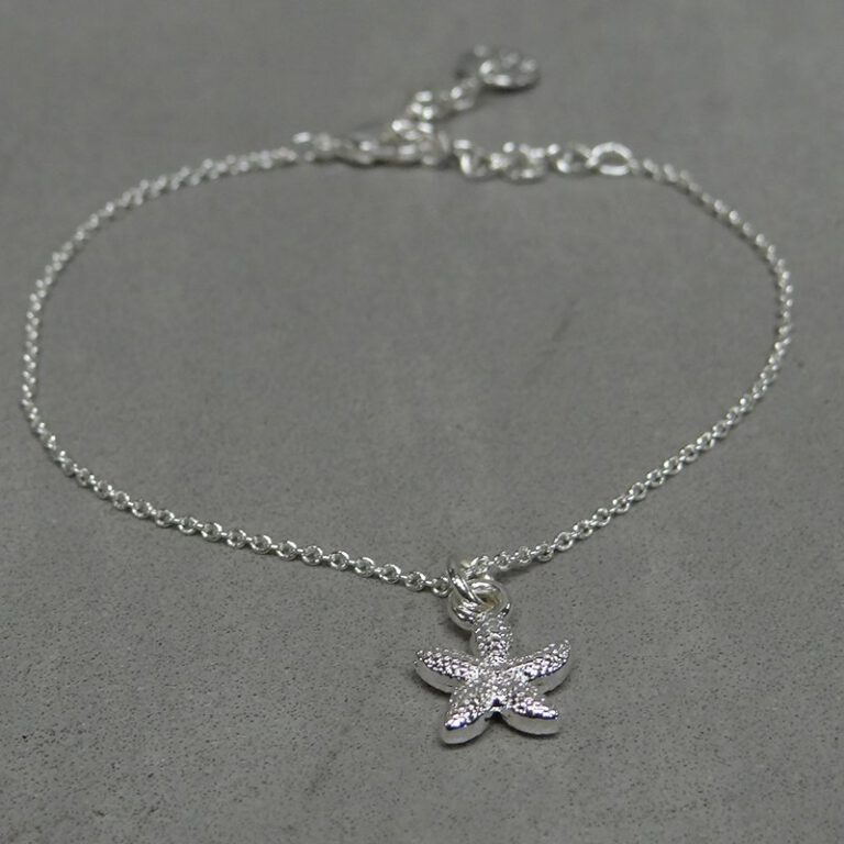 Silver bracelet with starfish pendant - Biba