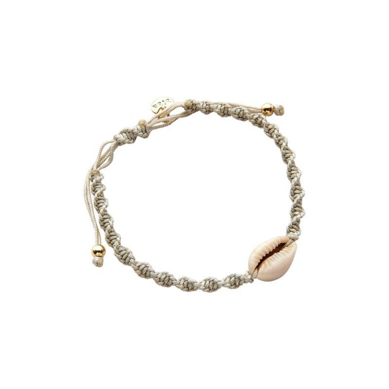 Grey "Indian summer" shell bracelet - Biba