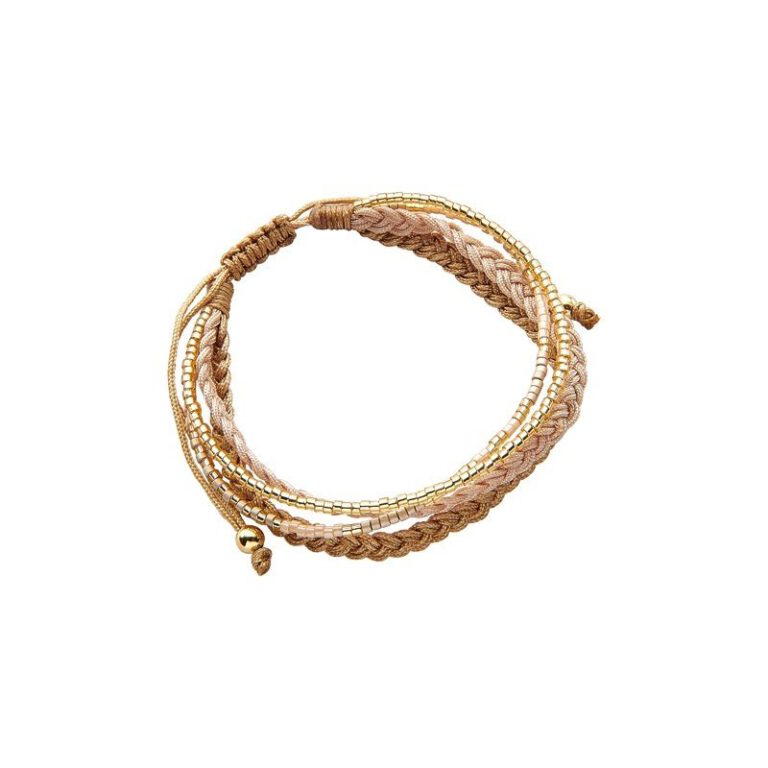 Brown four-piece bracelet 'Indian summer' - Biba