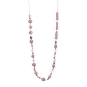 PEACH NATUURSTENEN KRALENKETTING