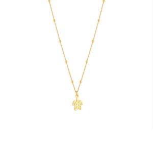 GOUDEN SCHILDPAD KETTING BALLETJES