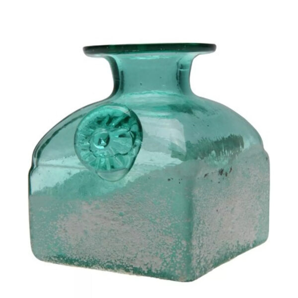 BLAUW VIERKANT VAASJE PLAYA 10 CM