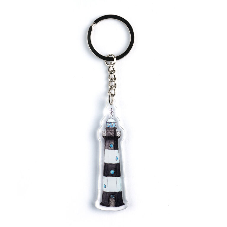 Breskens lighthouse key ring acrylic