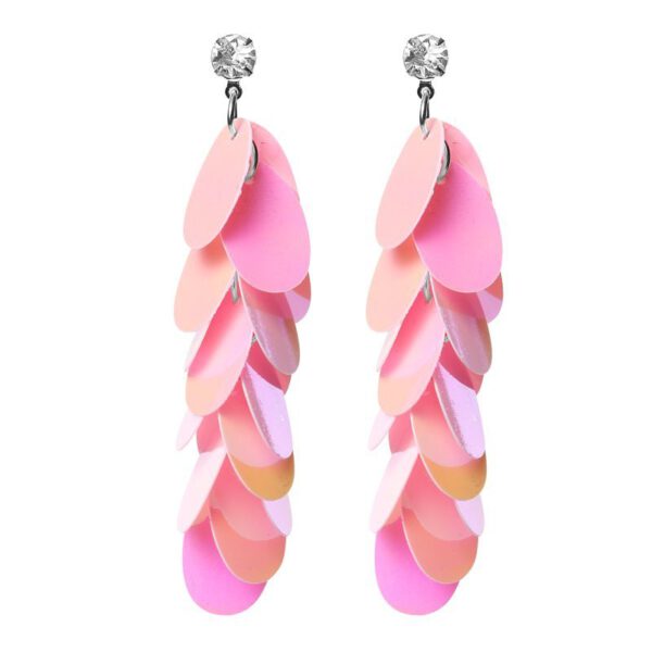 ZALMROZE ZOMERSE RESIN OORBEL ZILVER