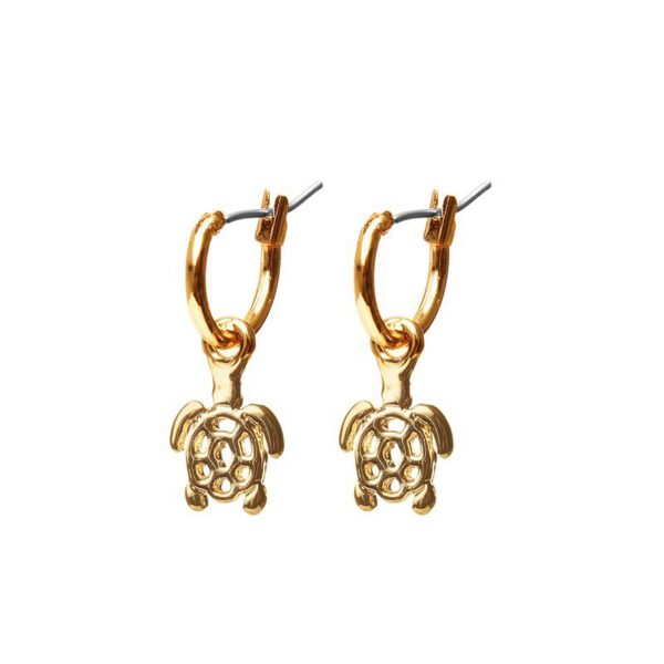 GOUDEN SCHILDPAD HANGER OORBEL