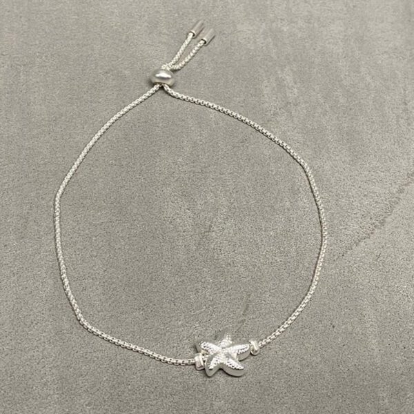Zilveren armband zeester