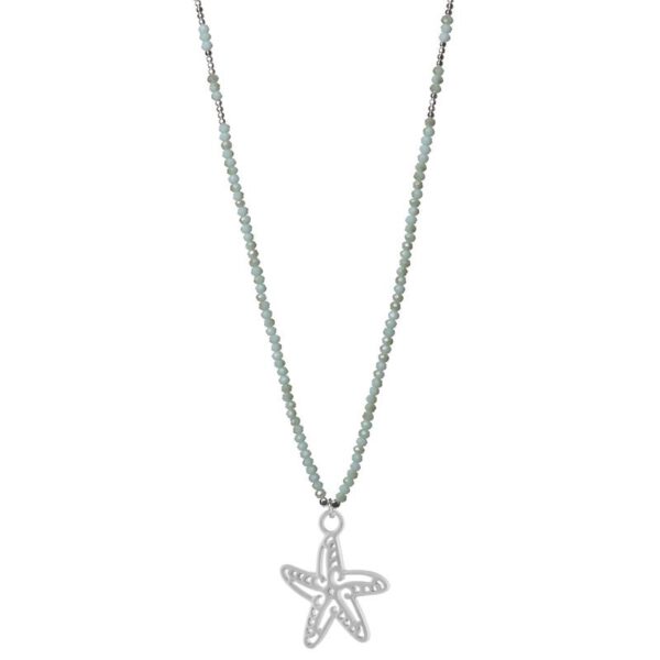 Groene zeester kralen ketting