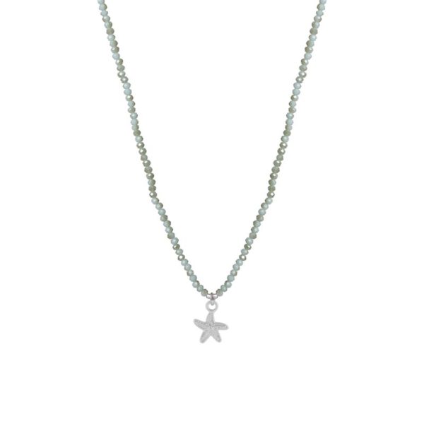 Groene zeester kralen ketting