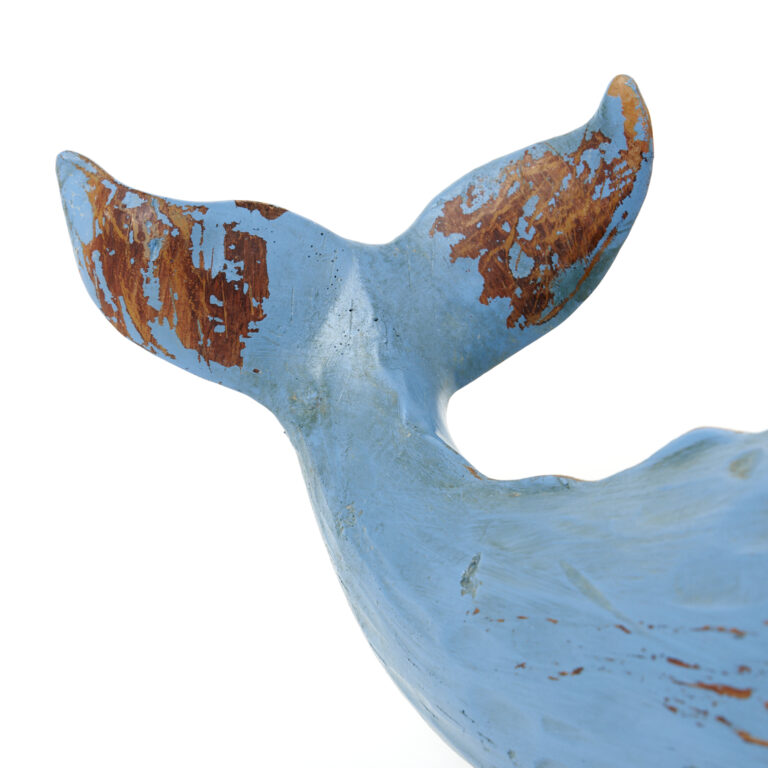 Blauer Pottwal Holzoptik