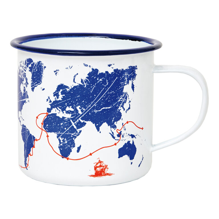 World map enamel mug - Batela