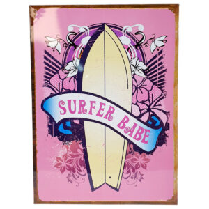 Surfer babe wandplaat