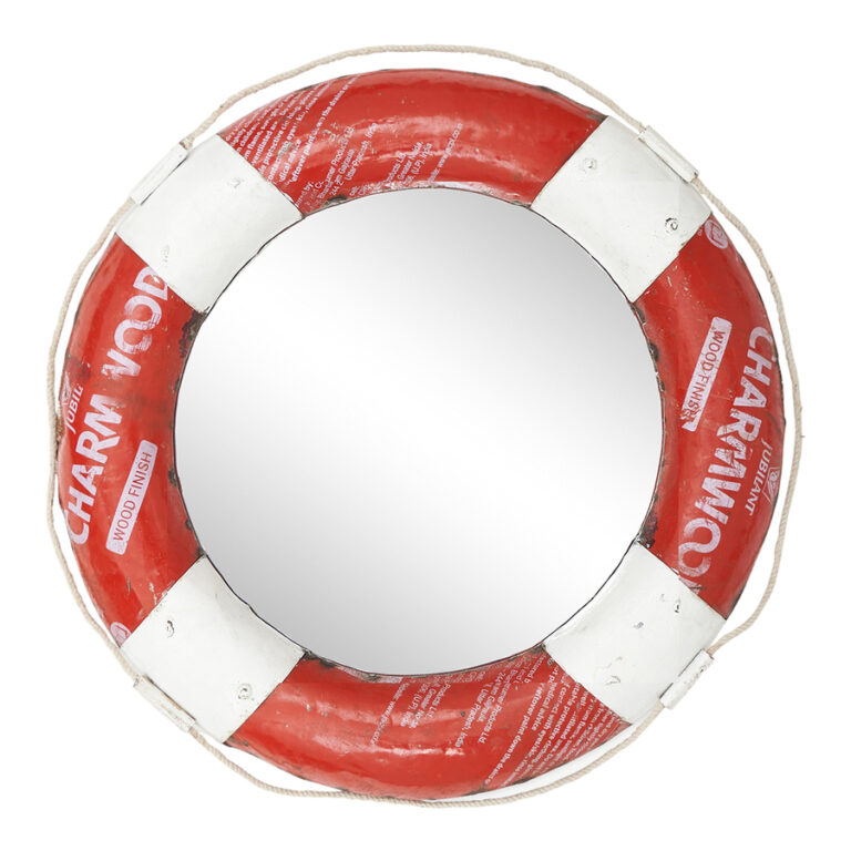 Red and white mirror lifebuoy - Batela
