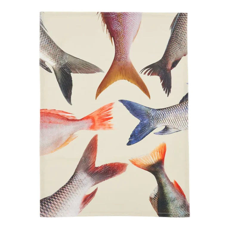 Geschirrtuch farbiger Fischschwanz