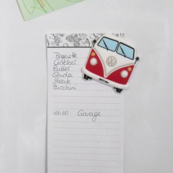 Magneet rode Volkswagen bus