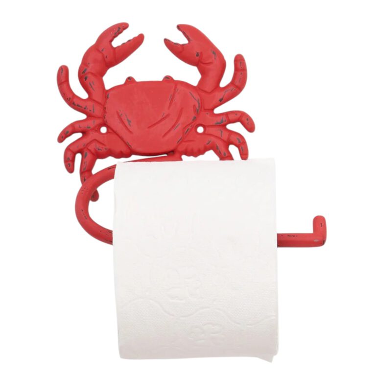 Toilettenpapierhalter rote Krabbe