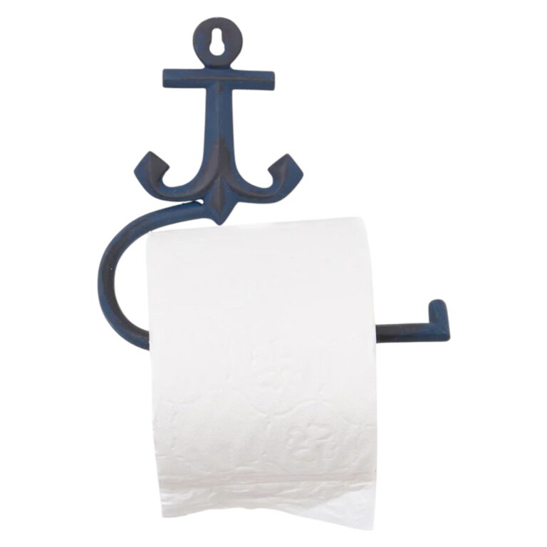 Toilettenpapierhalter blau Anker